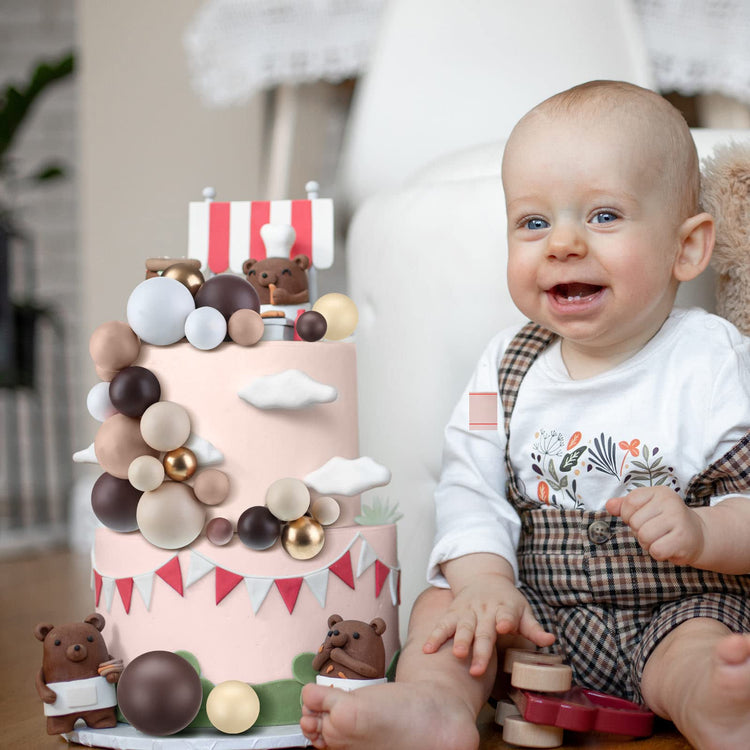 108 Pcs Balls Cake Topper