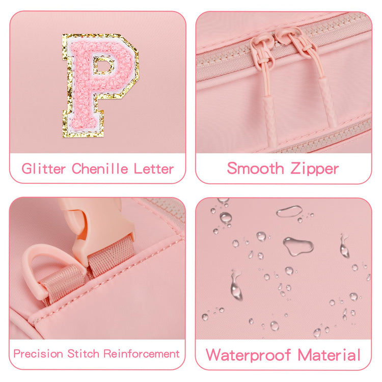 Lunch Box Kids Large Initial Insulated Lunch Bag for Girls