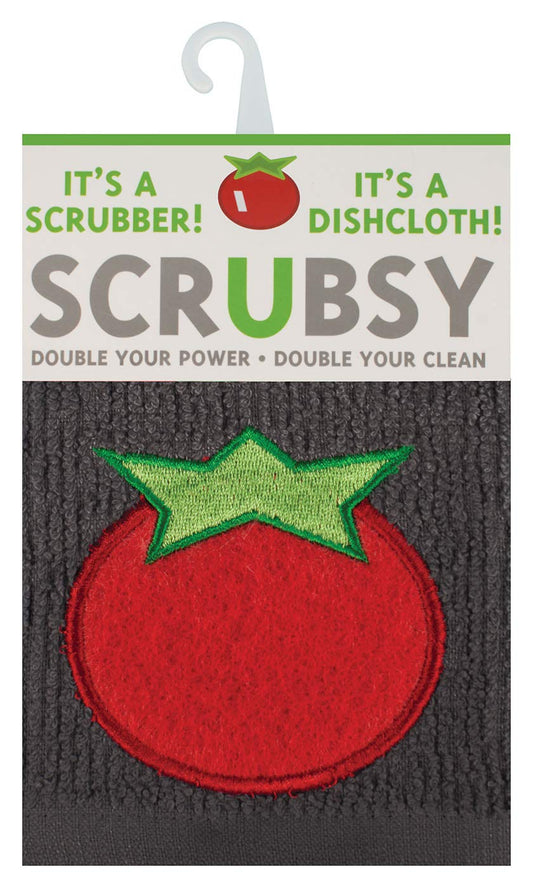 MÜkitchen SCRUBSY 100% Cotton Kitchen Dish Cloth with Built in Scrubber