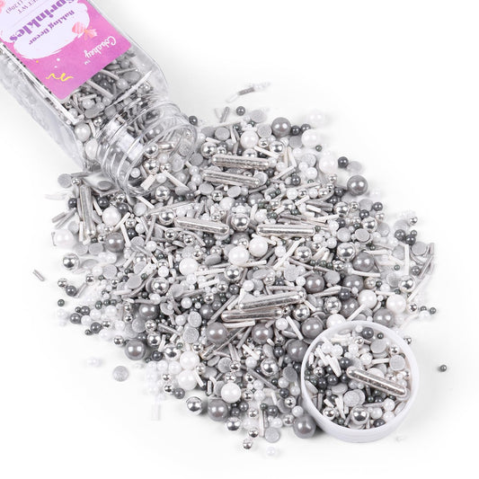 Gray & Sliver Sprinkles for Cake Decorating 4.23ounce (4.23 Ounce)