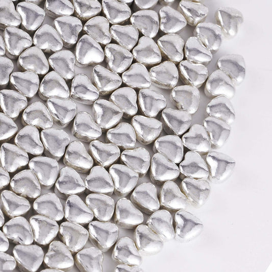 Silver Heart Shapes Sprinkles (4.58 Ounce)