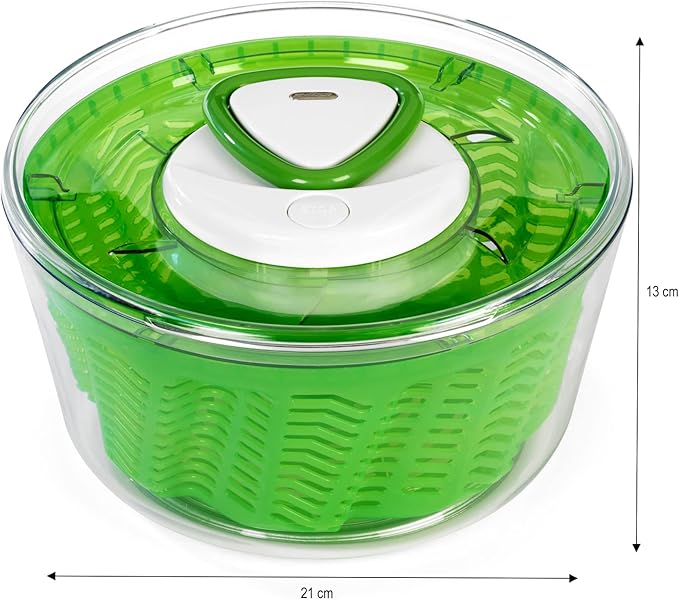 Zyliss E940011 Easy Spin 2 Salad Spinner-Small Green, Plastic