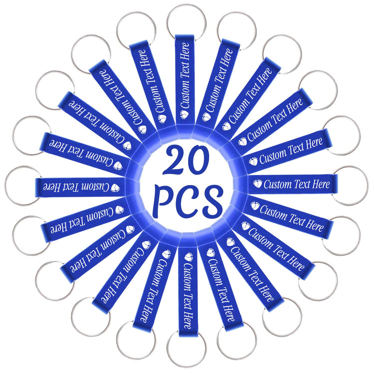 20PCS Personalized Bottle Opener Keychain Bulk Custom Beer Bottle Opener with Logo Text Engraved Wedding Bottle Opener Favors Customized Gifts for Guests Baby Shower Birthday Party (20 Count)