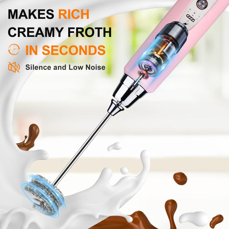Handheld Milk Frother Wand for Coffee