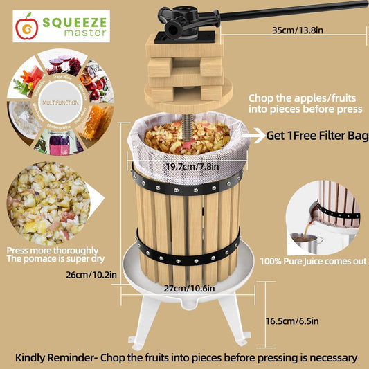 Fruit Press 1.6 Gallon