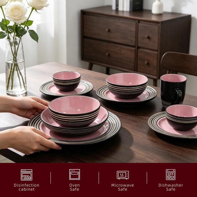 HomeVss 48 Piece Dinnerware Set