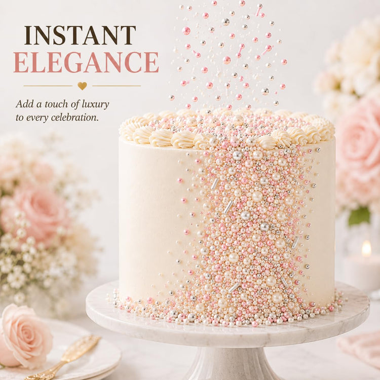 Fusion Pink & Silver Sprinkles Mix