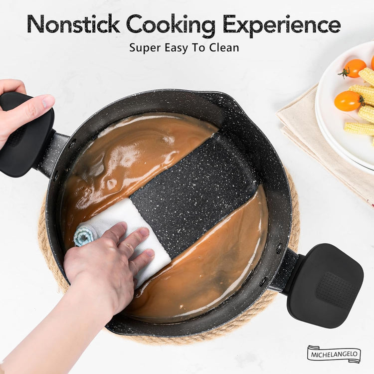 6 Quart Granite Nonstick Pasta Pot with Strainer Lid