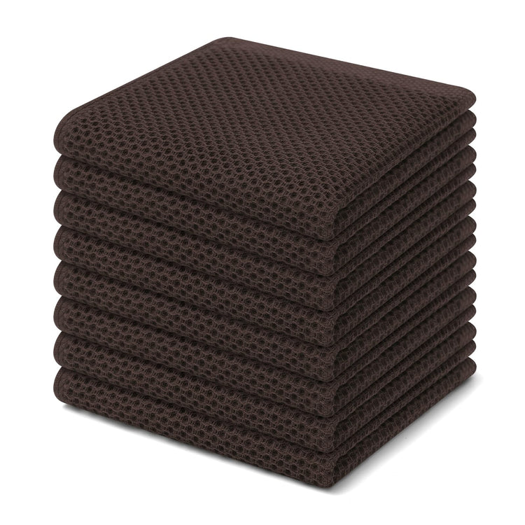 100% Cotton Waffle Weave Kitchen Dish Cloths 8 (8 Count)
