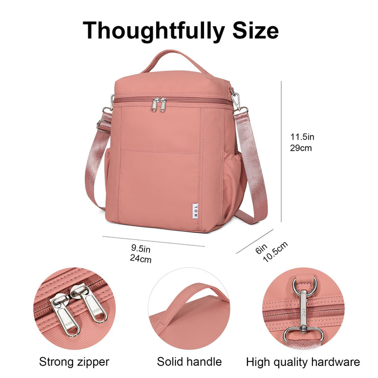 NOL Insulated Lunch Bags for Women Cooler Bag Lightweight Nylon Waterproof Lunch Box for Work
