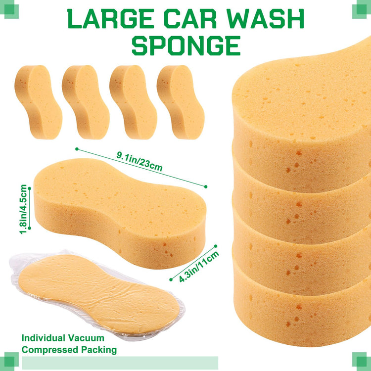 60 Pack Car Wash Sponges Large Sponges Bulk Big All (60 Count)