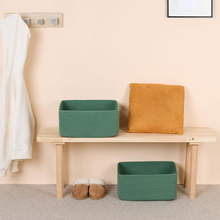 Large Storage Baskets for Shelves (2 Count)