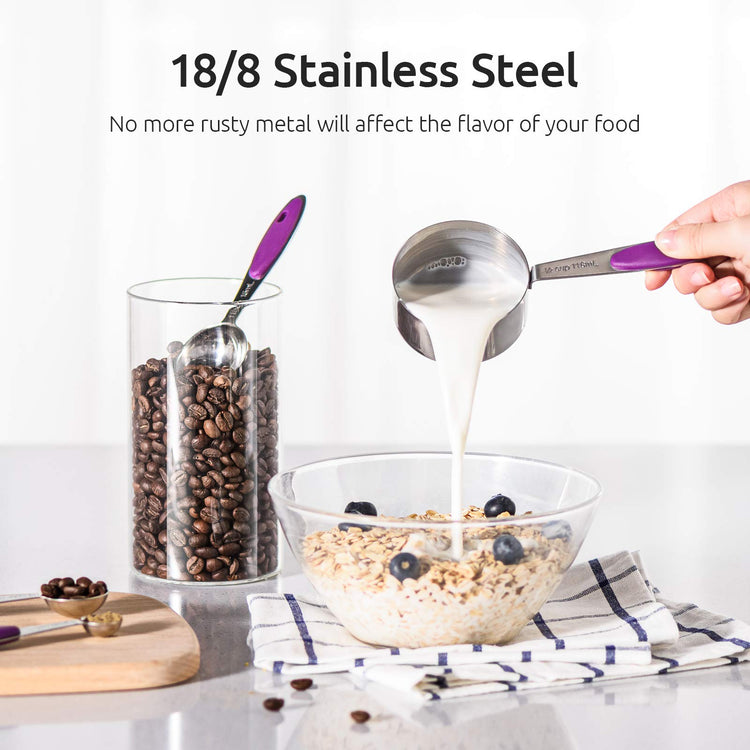10 Piece Measuring Cups and Spoons Set in 18