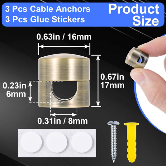 3 Sets Charger Cord Holders (3 .)