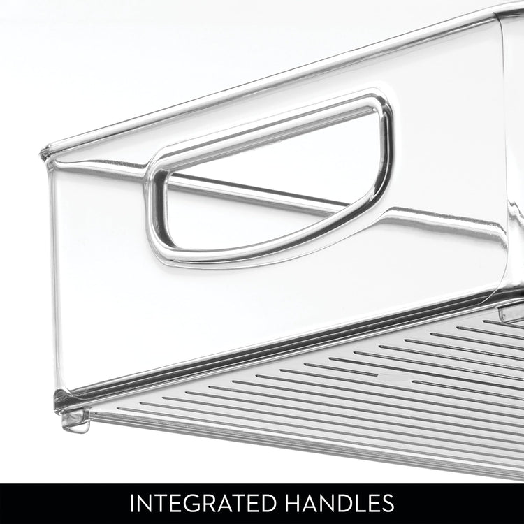 Stackable Clear Plastic Extra Long Pantry Organizers