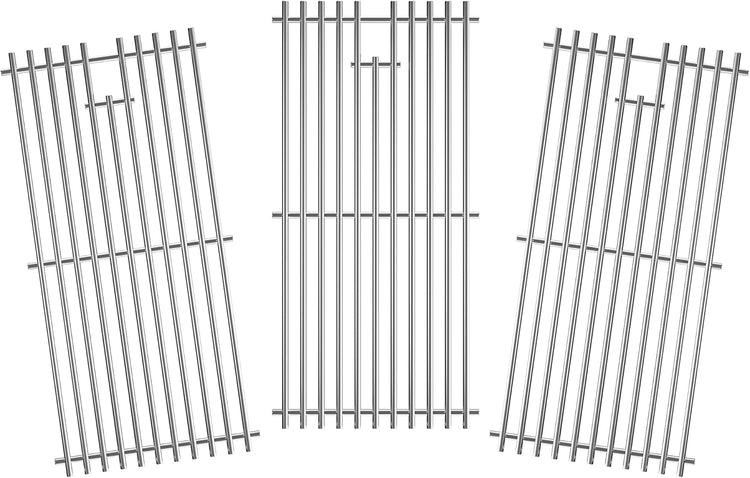 Grill Grates for Charbroil Advantage 4 Burner 463343015 463344015 463344116 463240015 Gas2coal 463340516, Replacement Parts for CharBroil G460-0500-w1, G530-b700-w1, 16-15/16inch, Stainless Steel