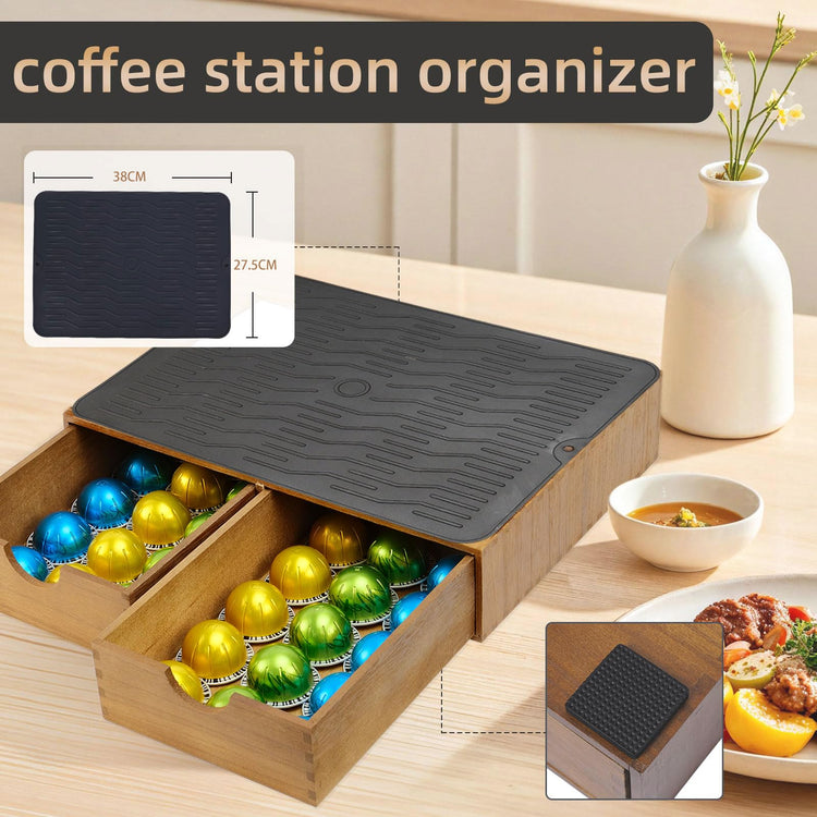 Wooden Coffee Pod Holder Drawer