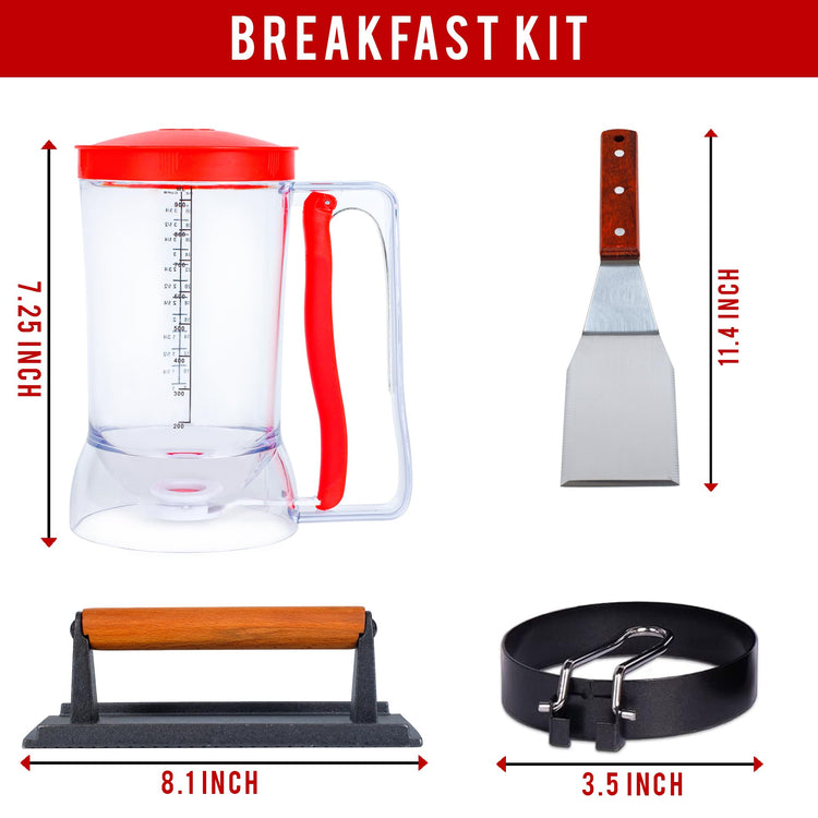 Griddle Breakfast Kit Compatible with Blackstone Griddle