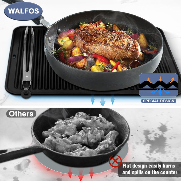 Large Silicone Trivet 16x12 Inch (2 Count)