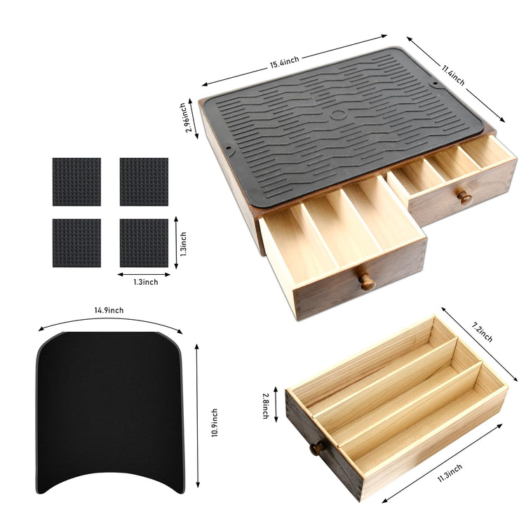 Coffee Pod Holder Storage Wooden Organizer for Countertop