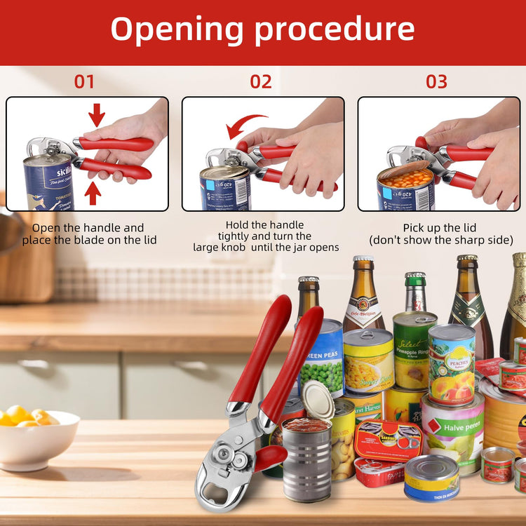 Multi function Manual Can Opener Bottle Opener