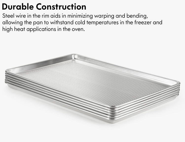 6 Pack Aluminum Sheet Pan Perforated (6 Count)