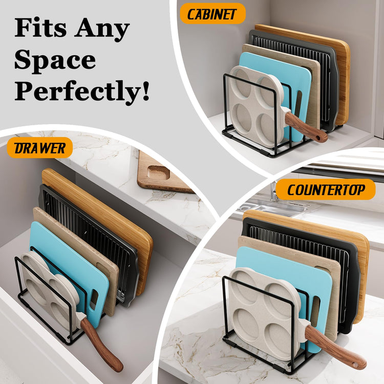 Kitchen Pan Organizer and Pot Rack
