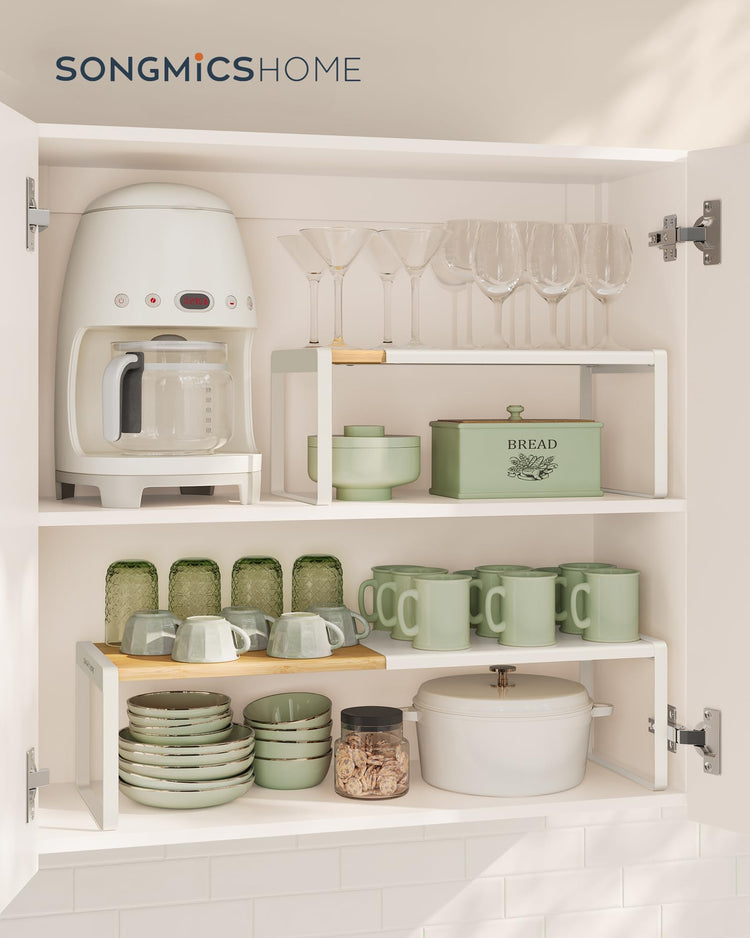 Spice Rack Expandable Cupboard Shelf Orgnizer (2 Count)
