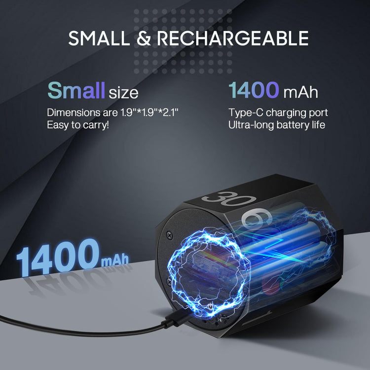 ADHD Pomodoro Timer Metal Gravity Rotation 1.8” LED Large Screen