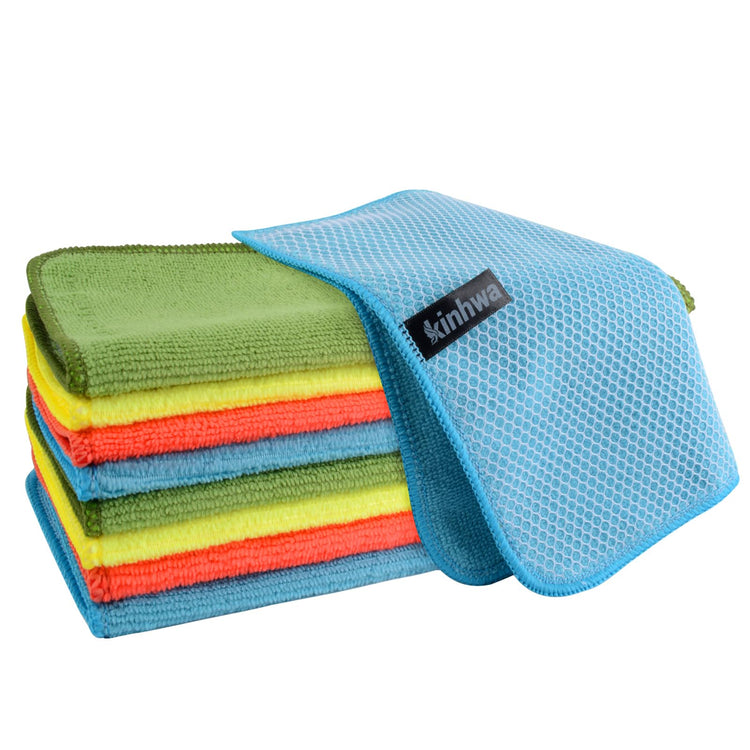 Dish Cloths for Washing Dishes with Scrub Side (9 Count)