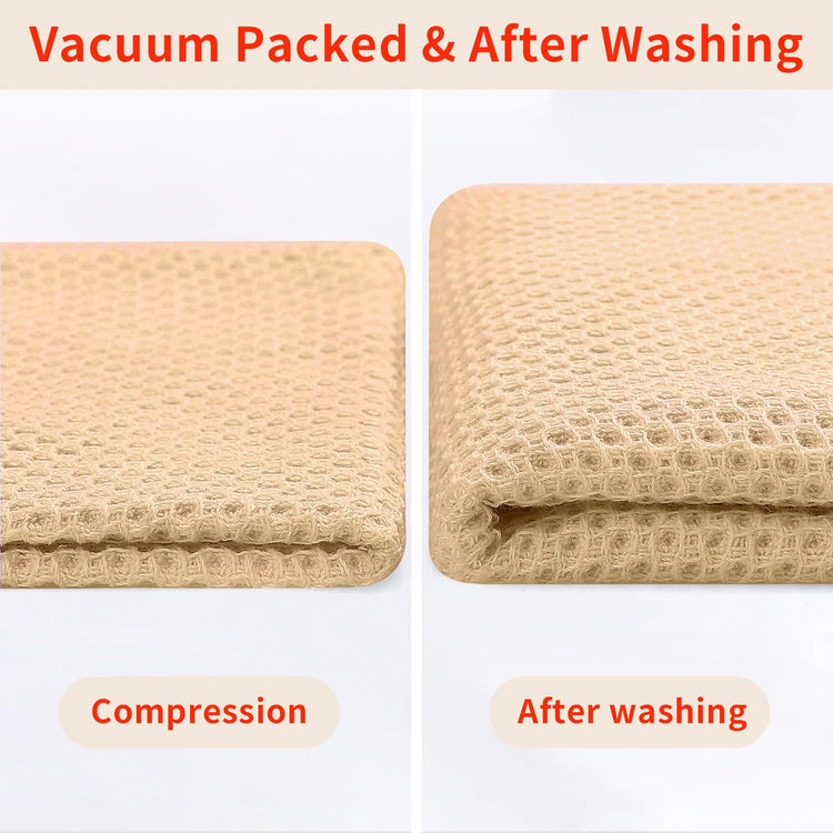 100% Cotton Waffle Weave Kitchen Dish Towels 8 (8 Count)