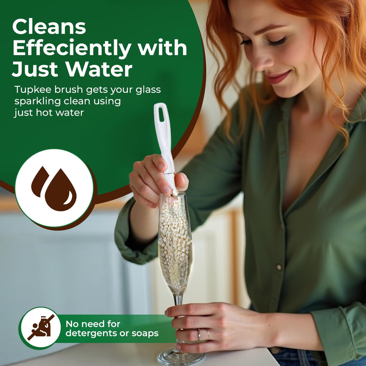 Wine Glass Cleaner Brush Soft Non