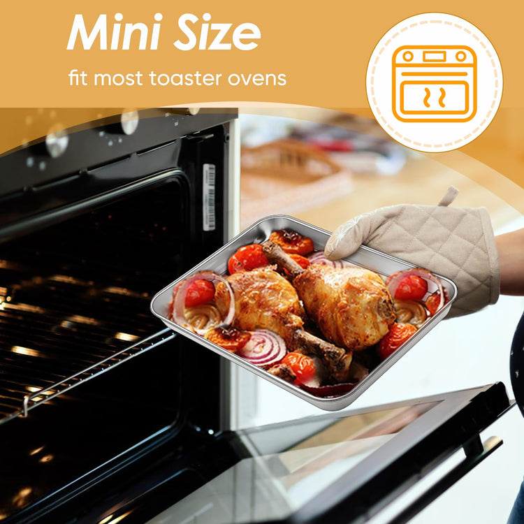 Toaster Oven Tray and Rack Set (2 Count)