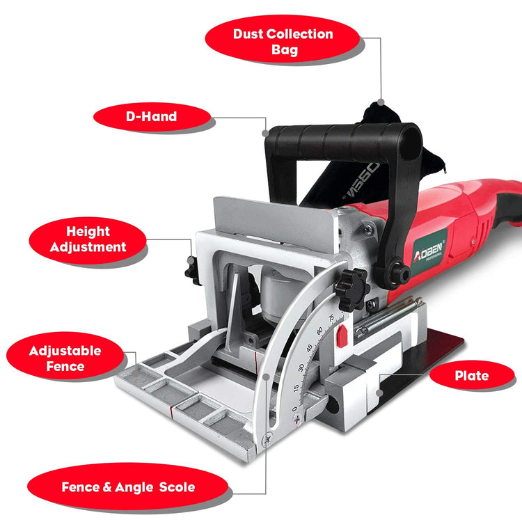 Biscuit Cutter Plate Joiner 8.5 Amp With No. 0 Wood