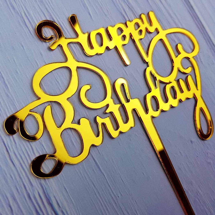 Happy Birthday Cake Topper for Birthday Party Decorations