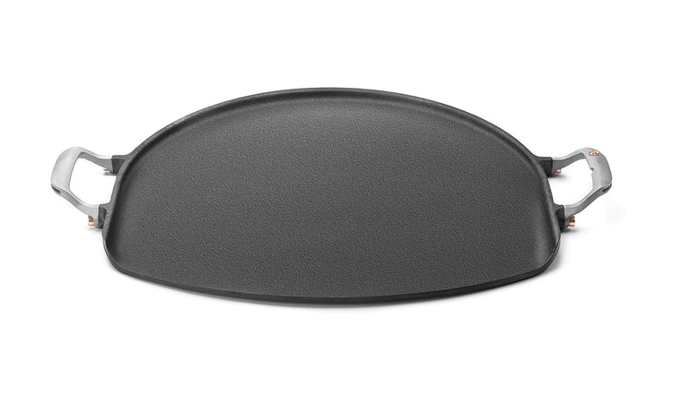 Cast Iron Grill Skillet and Pan with Forged Handles for Pizza