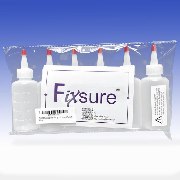 Plastic Squeeze Bottles with Red Tip Cap