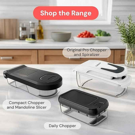 Fullstar Daily Vegetable Chopper and Mandoline Slicer - Kitchen Gadgets - Food Chopper with Container, Veggie Chopper, Fruit Cutter, Onion Dicer, Potato and Tomato Slicer for Salads (2-in-1, Black)