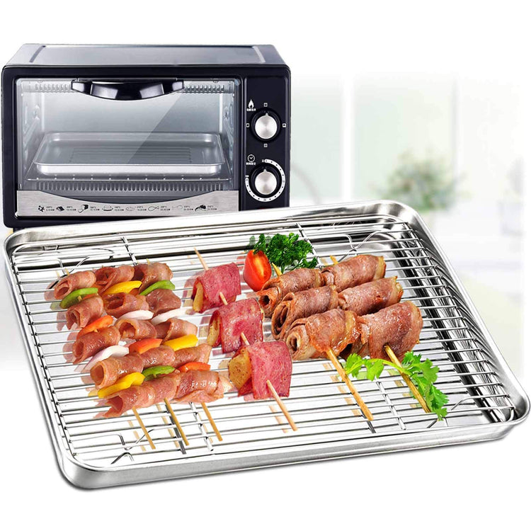 Toaster Oven Pan with Cooling Rack (2 Count)