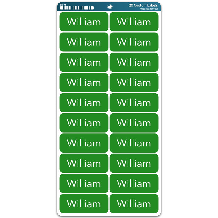 Personalized Name Labels (20 Count)