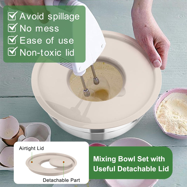 Mixing Bowls with Lids (5 Count)
