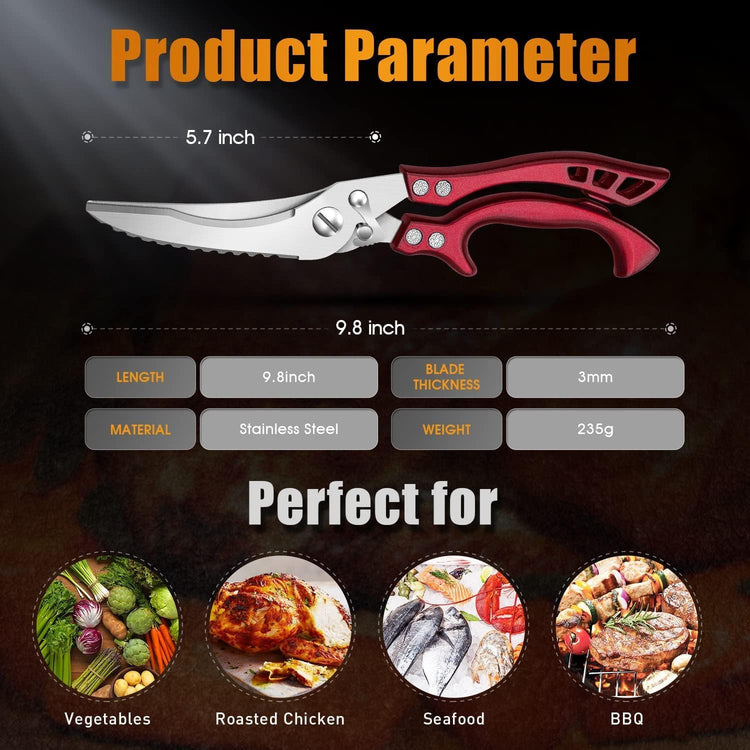 Poultry Shears Red