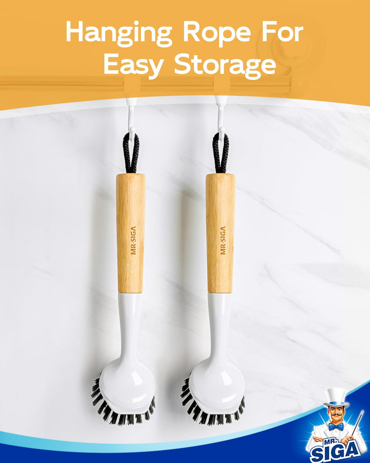 Dish Brush with Handle (2 Count)