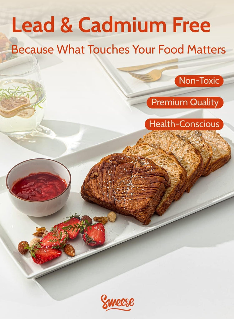 White Serving Platters (4 Count)