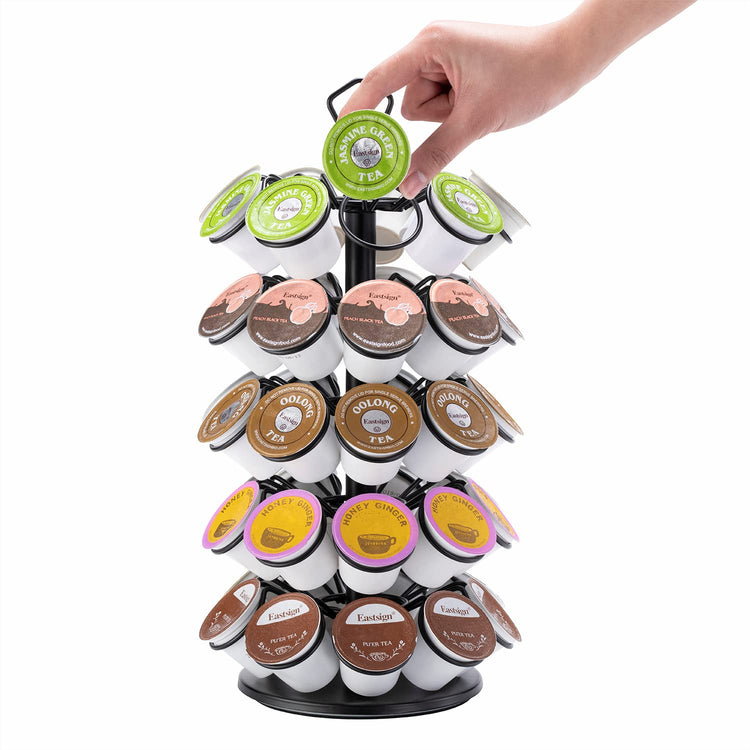 K Cup Storage Coffee Capsules Pod Holder Carousel Capsule Display Storage for k