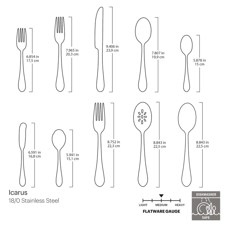 Icarus 45 Piece Flatware Set