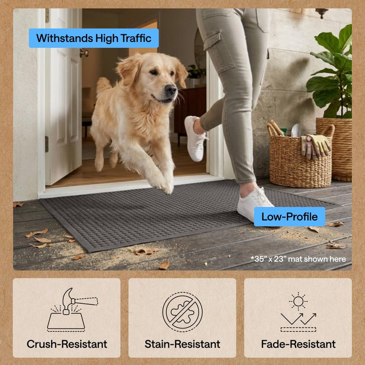 Ultra Absorbent Front Door Mat Outside Entrance 47x35