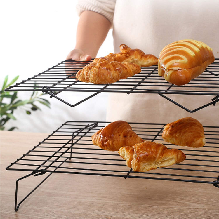 Cooling Rack 3 Tier Stackable Baking Rack Stainless Steel Wire Cooking Rack for Cooking Roasting Cooling