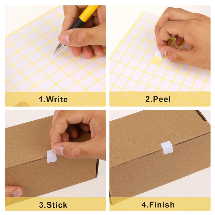 White Labels Stickers (3330 Count)