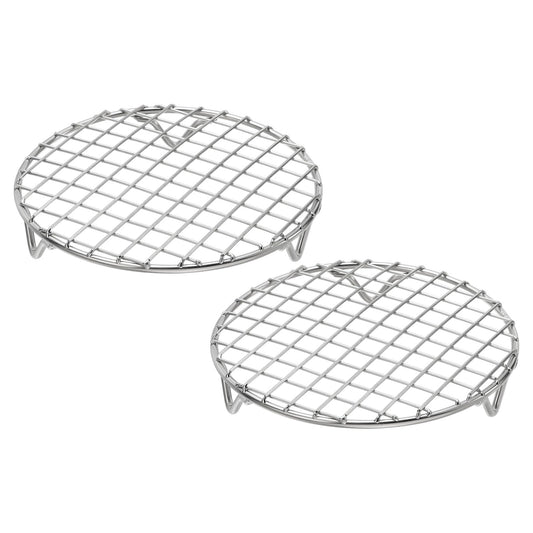 2 Pcs Round Cooking Rack with Legs (2 Count)